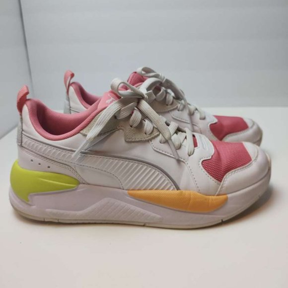 PUMA X-Ray Game Womens Size 8.5 White Bubblegum Sneakers Shoes 374242 03 - Picture 4 of 8
